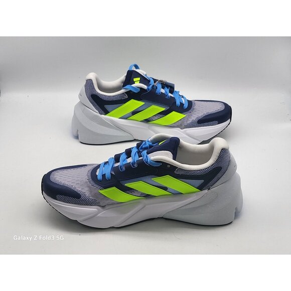 Adidas‎ Adistar 2.0 Cloud White Lucid Lemon Dark Blue ID2807 Men Shoes Size 6.5 - Picture 3 of 10